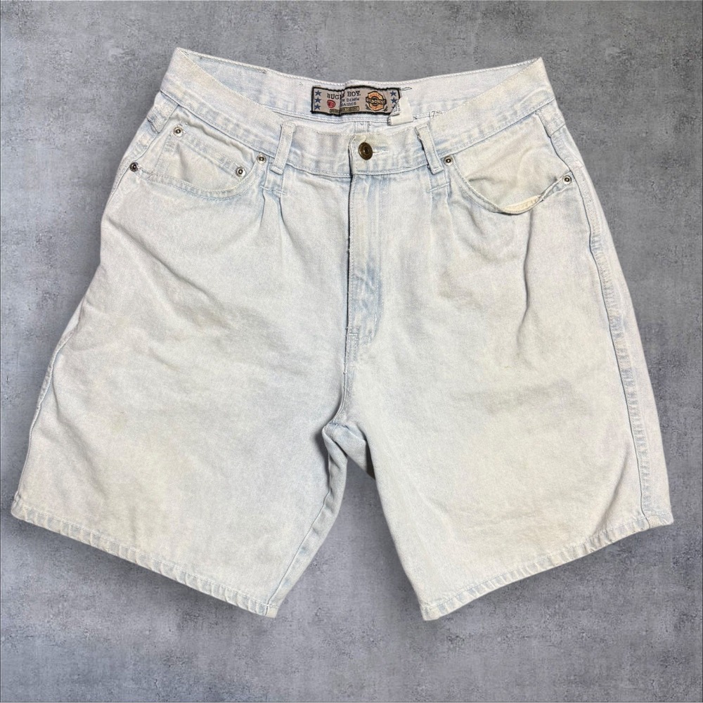 Vintage Bugle Boy Shorts Men 33 Y2K Carpenter‎ Jorts Baggy Skater Acid Washed